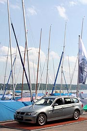 ein idealer Ort f&uuml;r die Automag Buchner+Linse, auch einige BMW Fahrzeuge zu pr&auml;sentieren (Foto: Martin Schmitz)